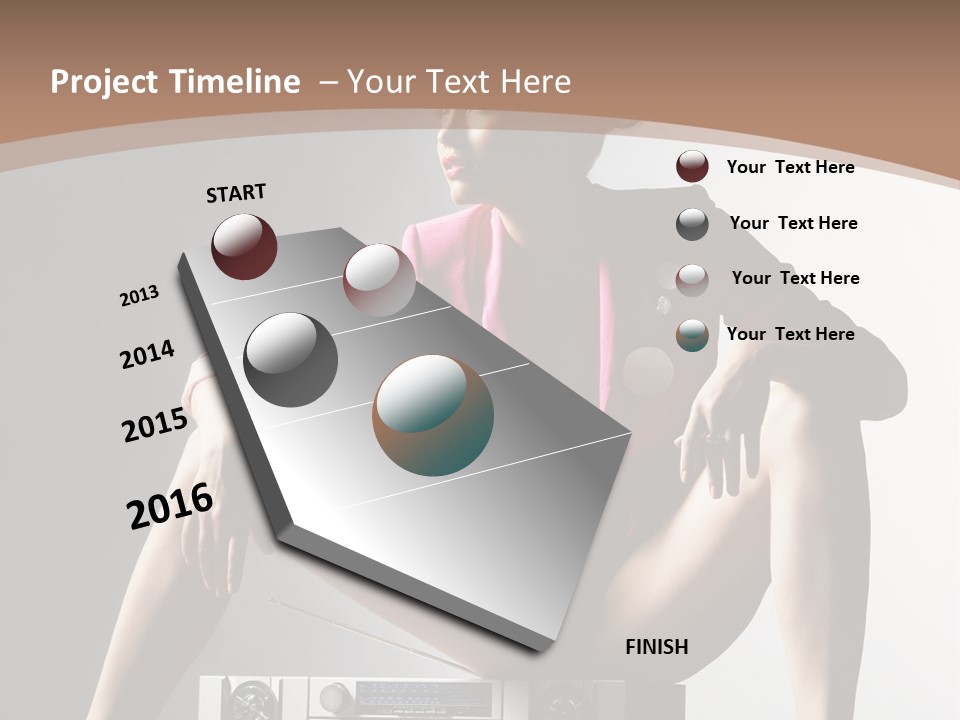 Color Young Y PowerPoint Template