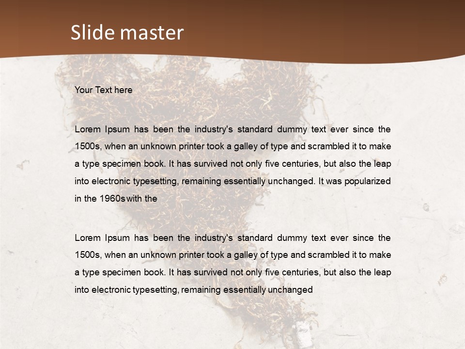 White Danger Close Up PowerPoint Template