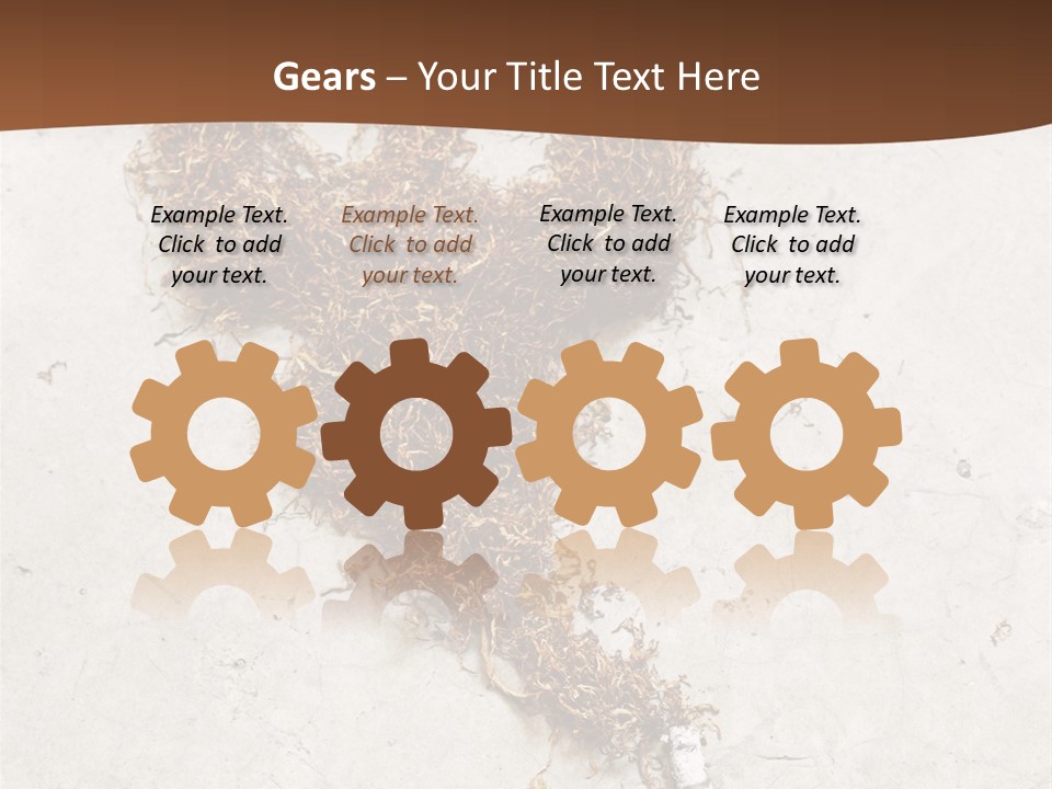 White Danger Close Up PowerPoint Template