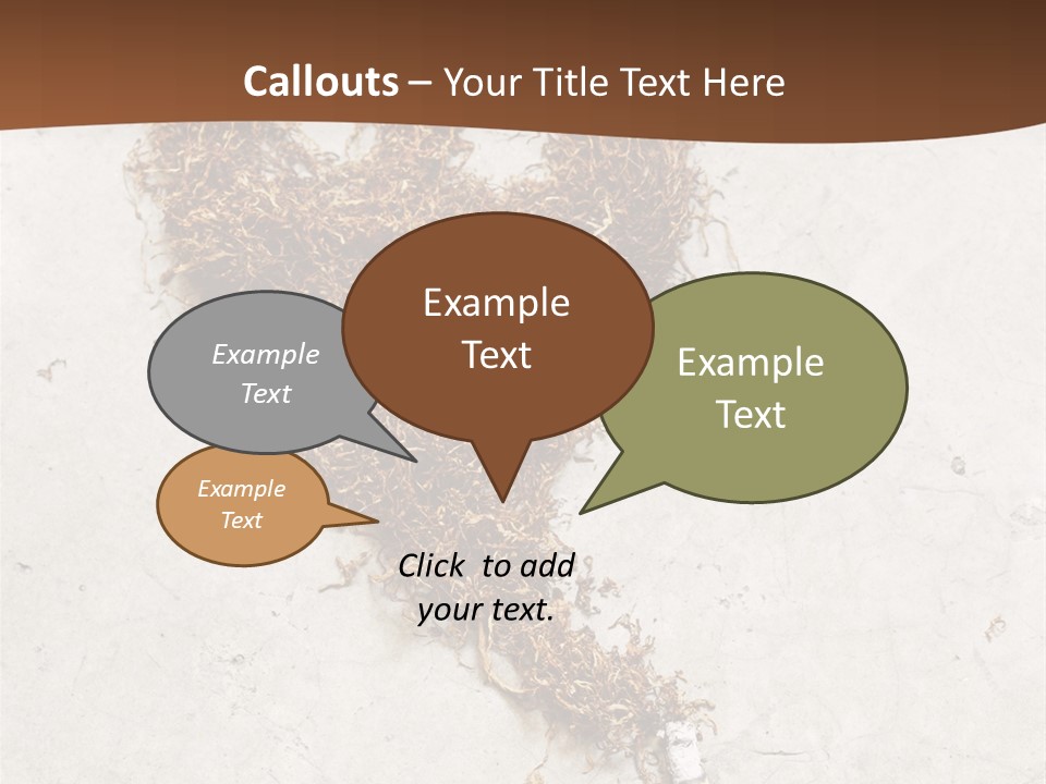 White Danger Close Up PowerPoint Template