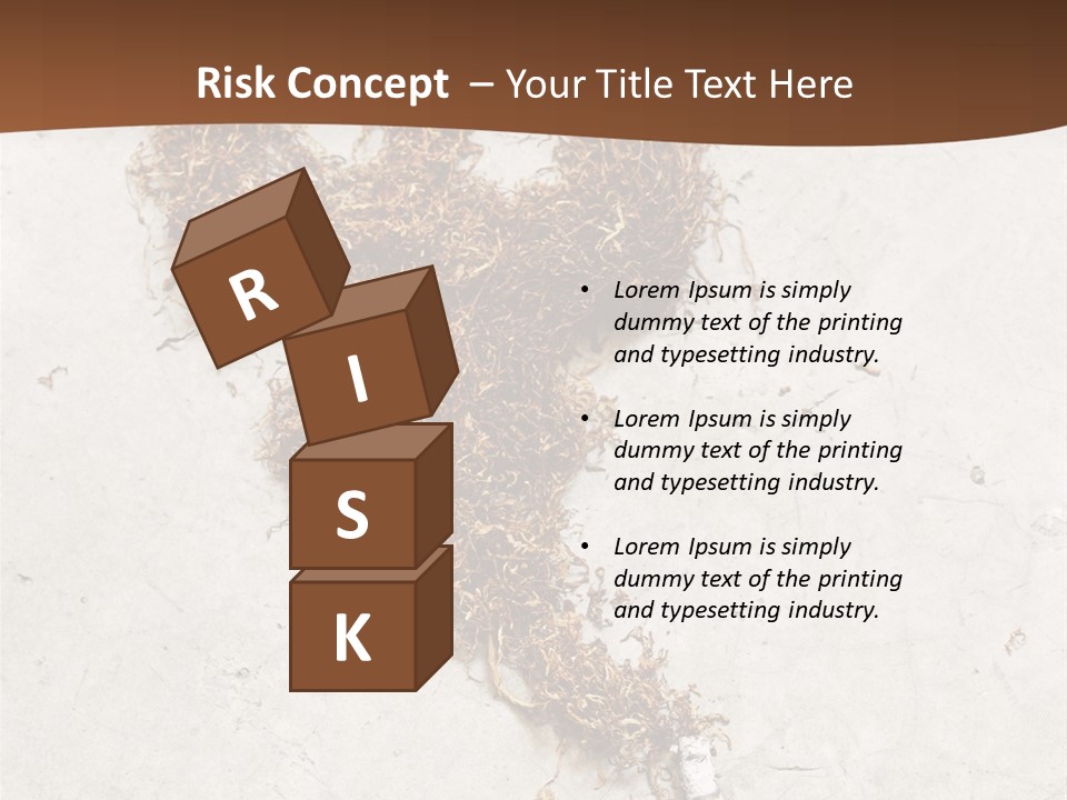 White Danger Close Up PowerPoint Template