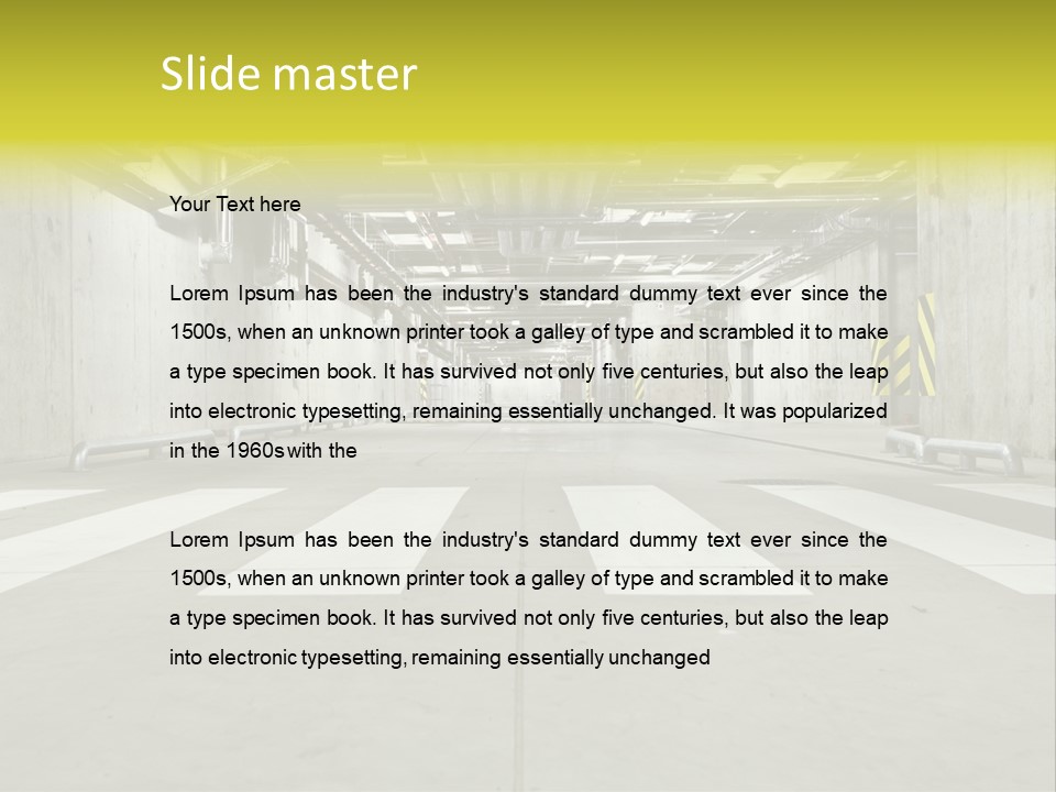 Construction Empty Warning PowerPoint Template