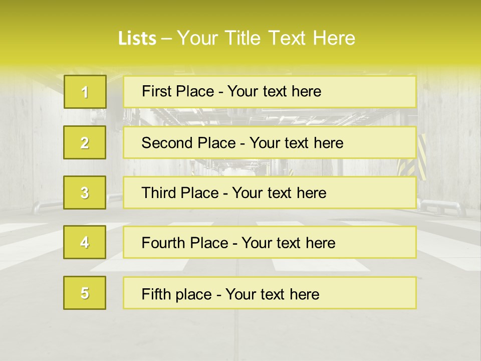 Construction Empty Warning PowerPoint Template