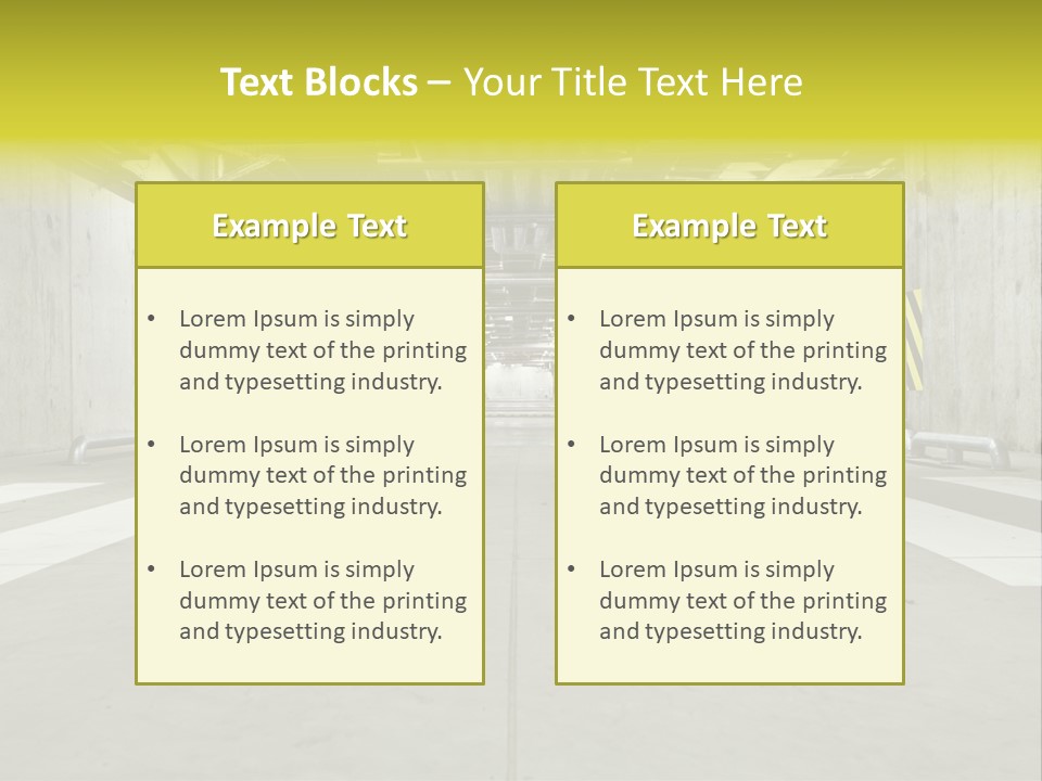 Construction Empty Warning PowerPoint Template