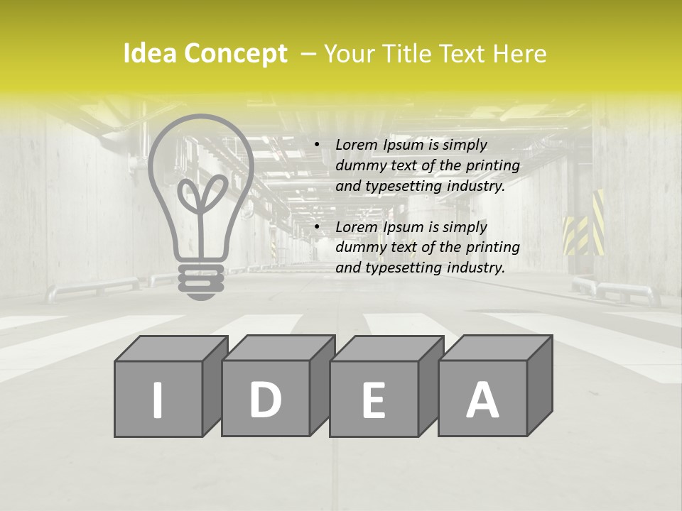 Construction Empty Warning PowerPoint Template