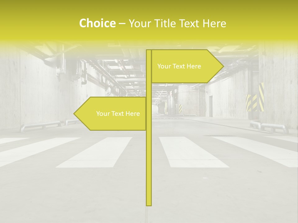 Construction Empty Warning PowerPoint Template