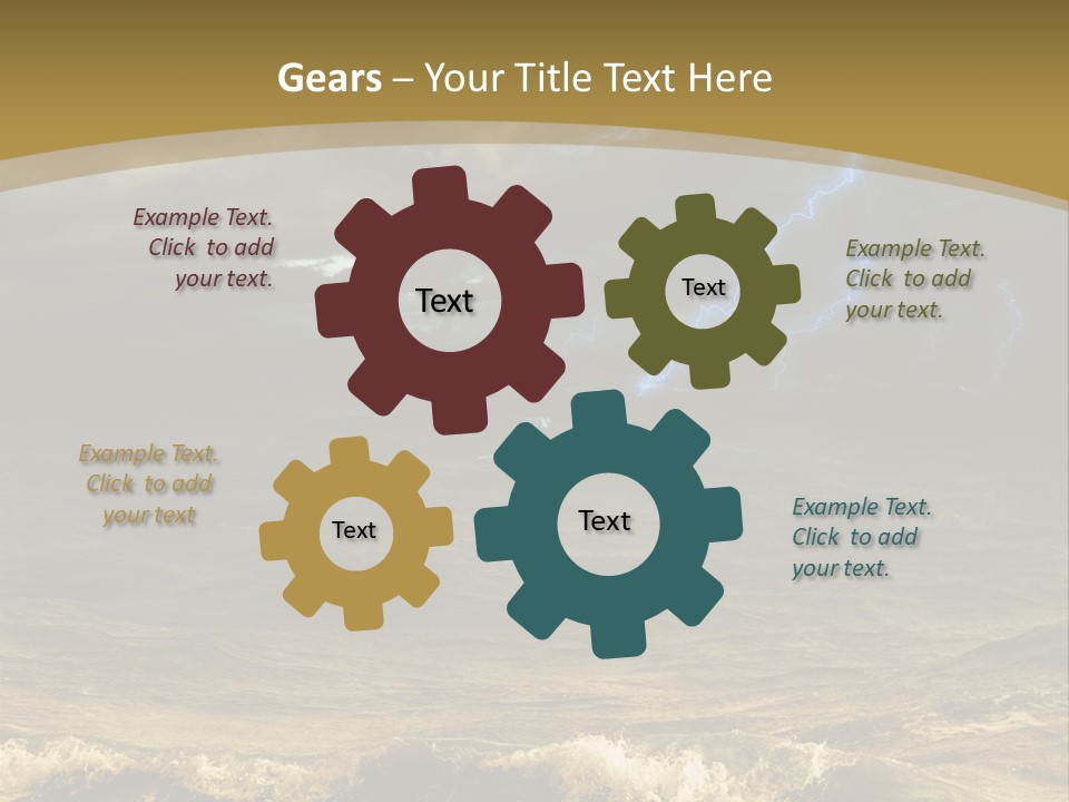 Background Many Disaster PowerPoint Template