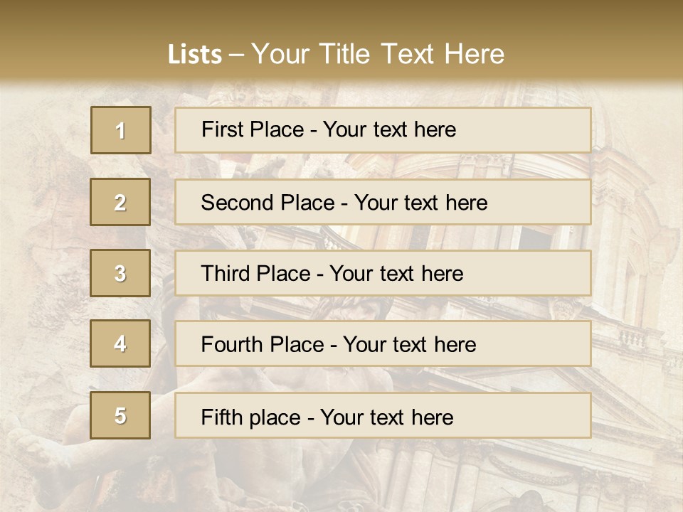 Stage Famous Tourism PowerPoint Template
