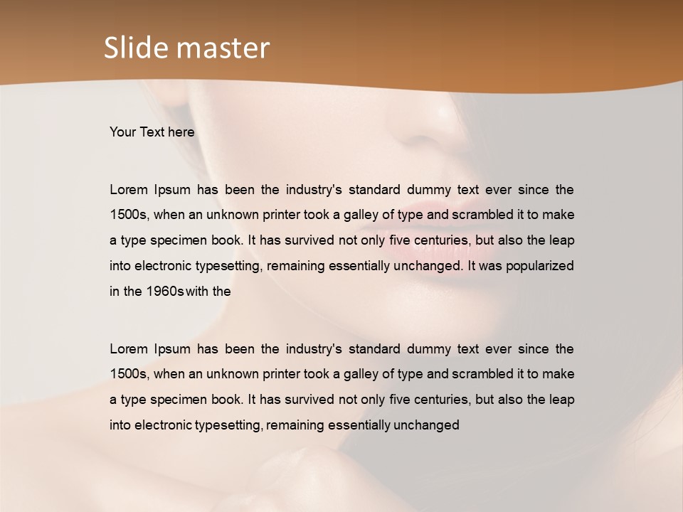 Complexion Cosmetic Attractive PowerPoint Template