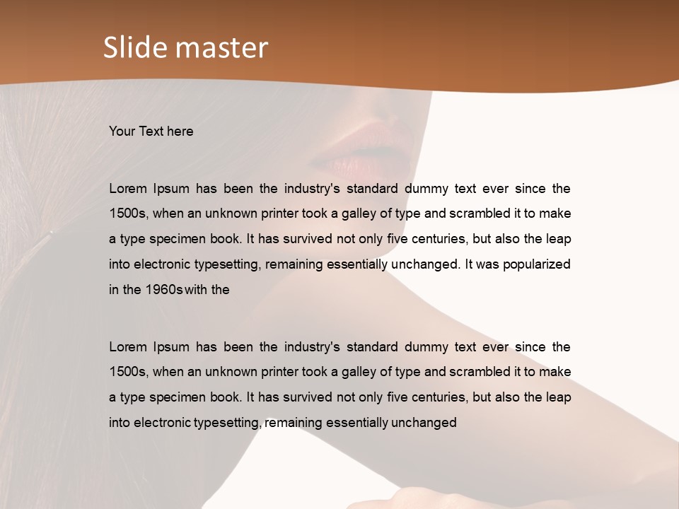 Caucasian Studio Style PowerPoint Template