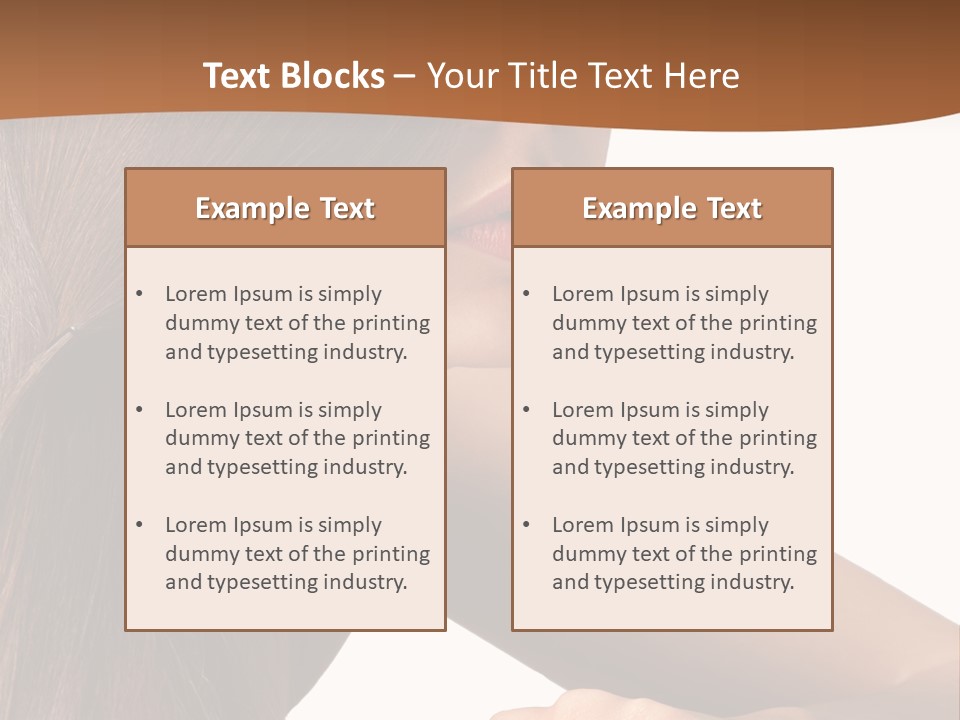 Caucasian Studio Style PowerPoint Template