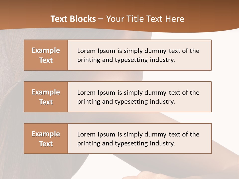 Caucasian Studio Style PowerPoint Template