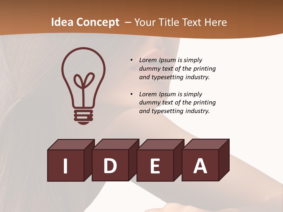 Caucasian Studio Style PowerPoint Template