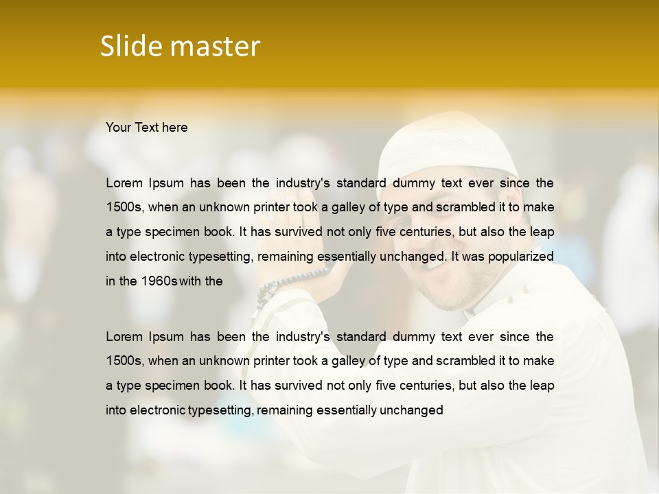 Arabic Mosque Medina PowerPoint Template