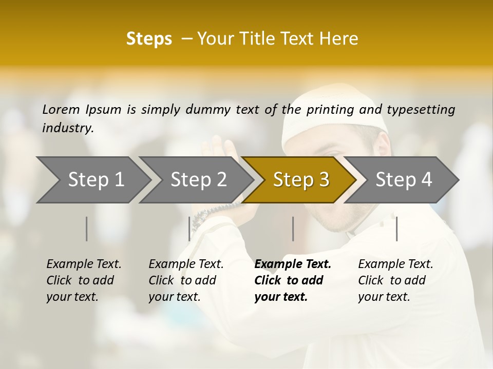 Arabic Mosque Medina PowerPoint Template