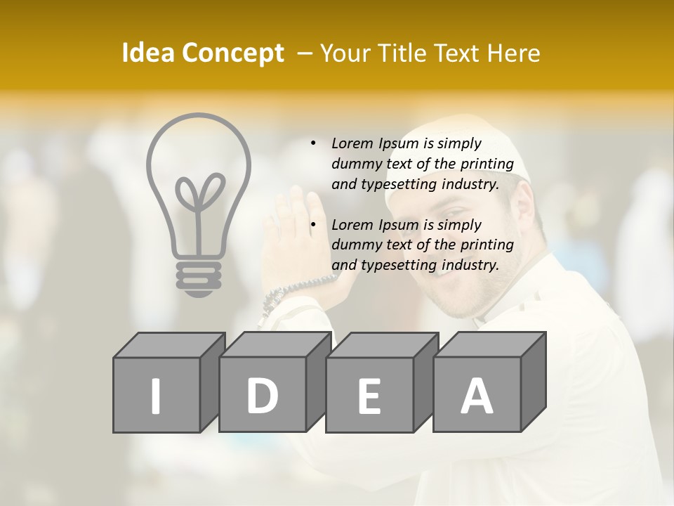 Arabic Mosque Medina PowerPoint Template