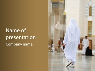 Saudi Umra Background PowerPoint Template