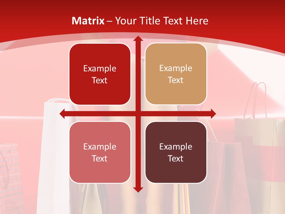 Bag Buying Square PowerPoint Template