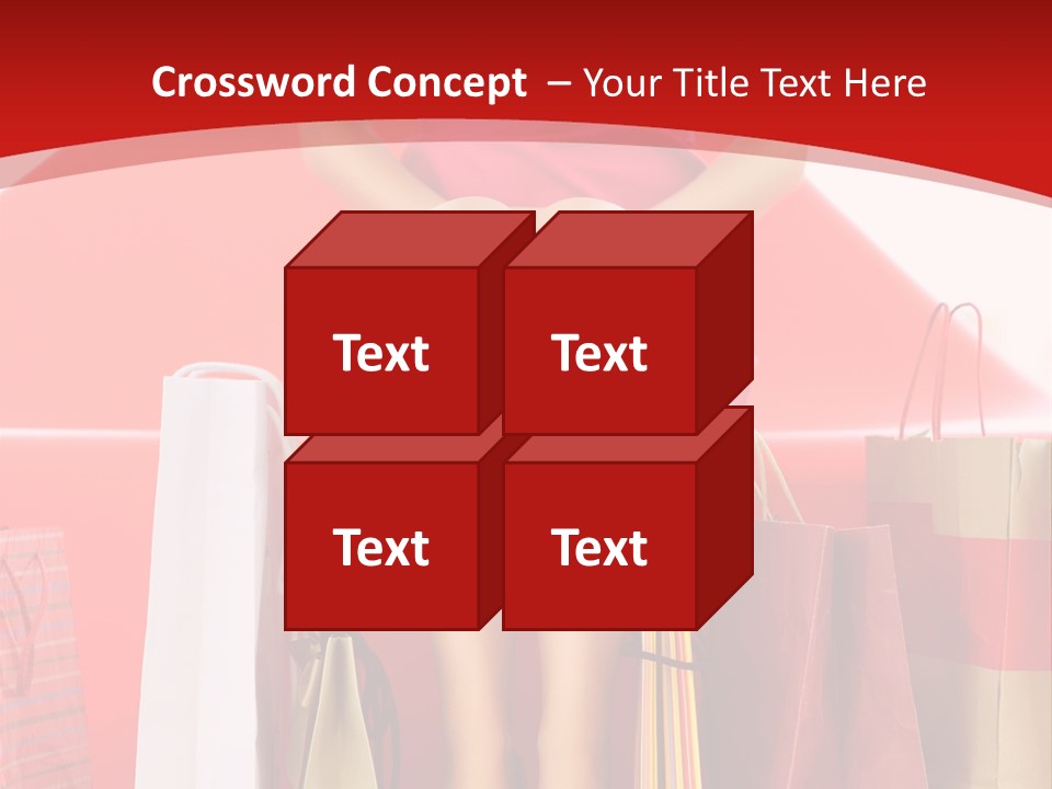 Bag Buying Square PowerPoint Template