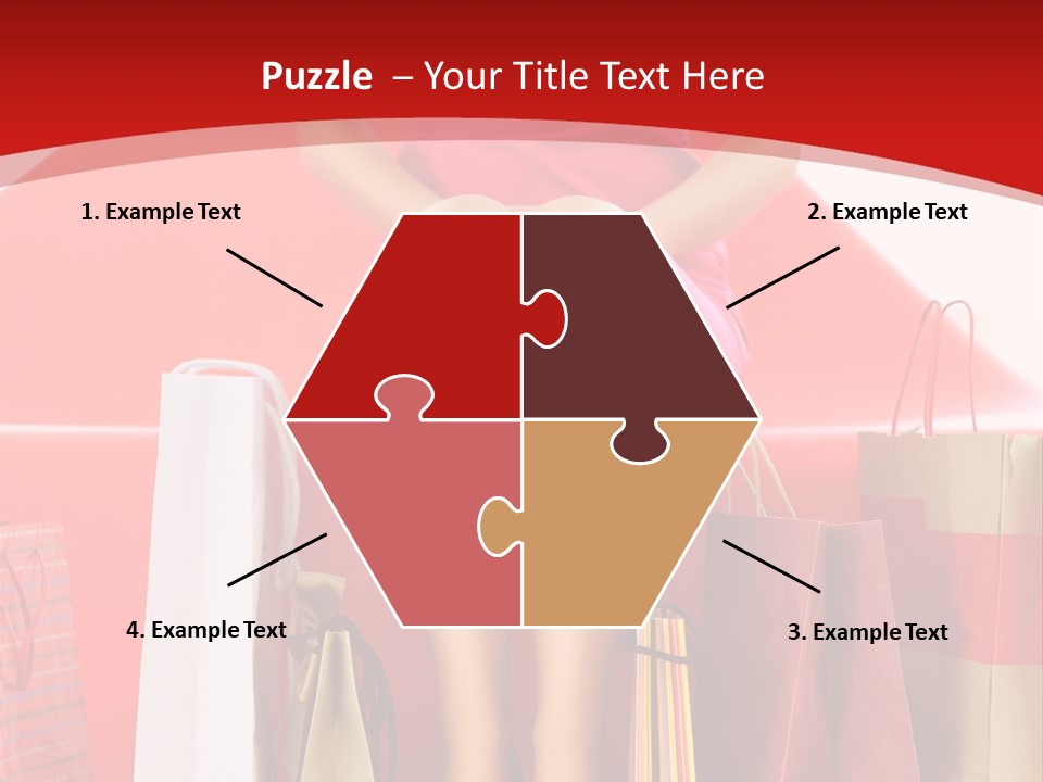 Bag Buying Square PowerPoint Template