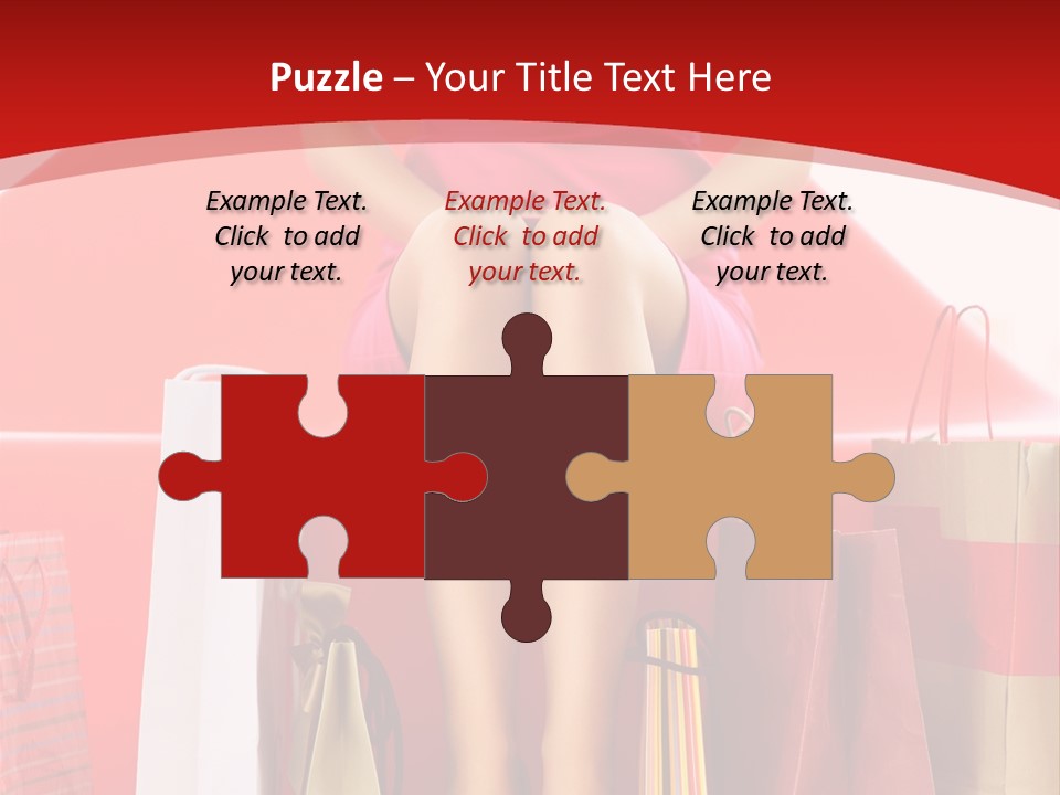 Bag Buying Square PowerPoint Template