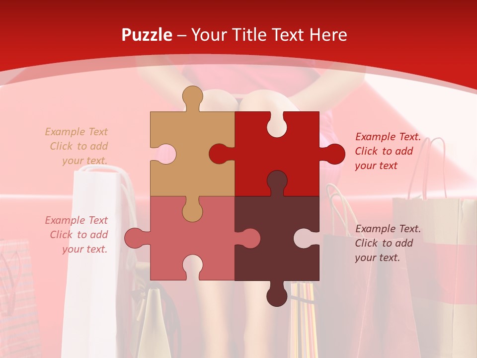 Bag Buying Square PowerPoint Template