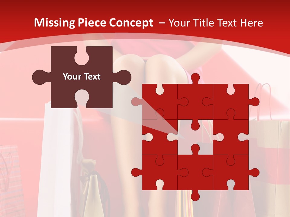 Bag Buying Square PowerPoint Template