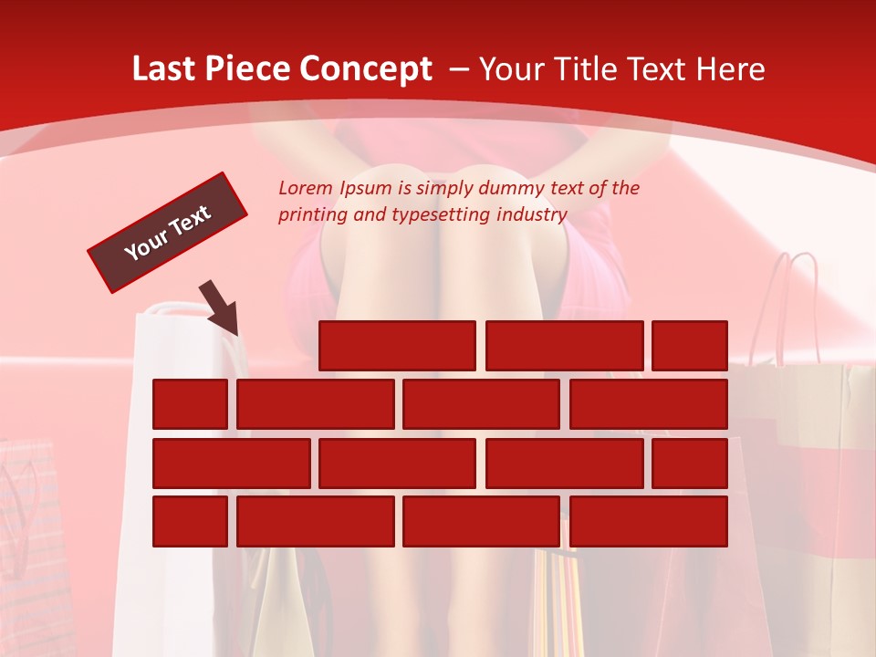 Bag Buying Square PowerPoint Template