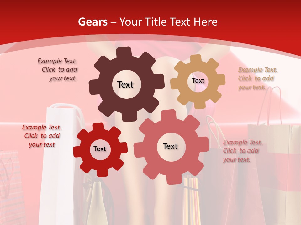 Bag Buying Square PowerPoint Template