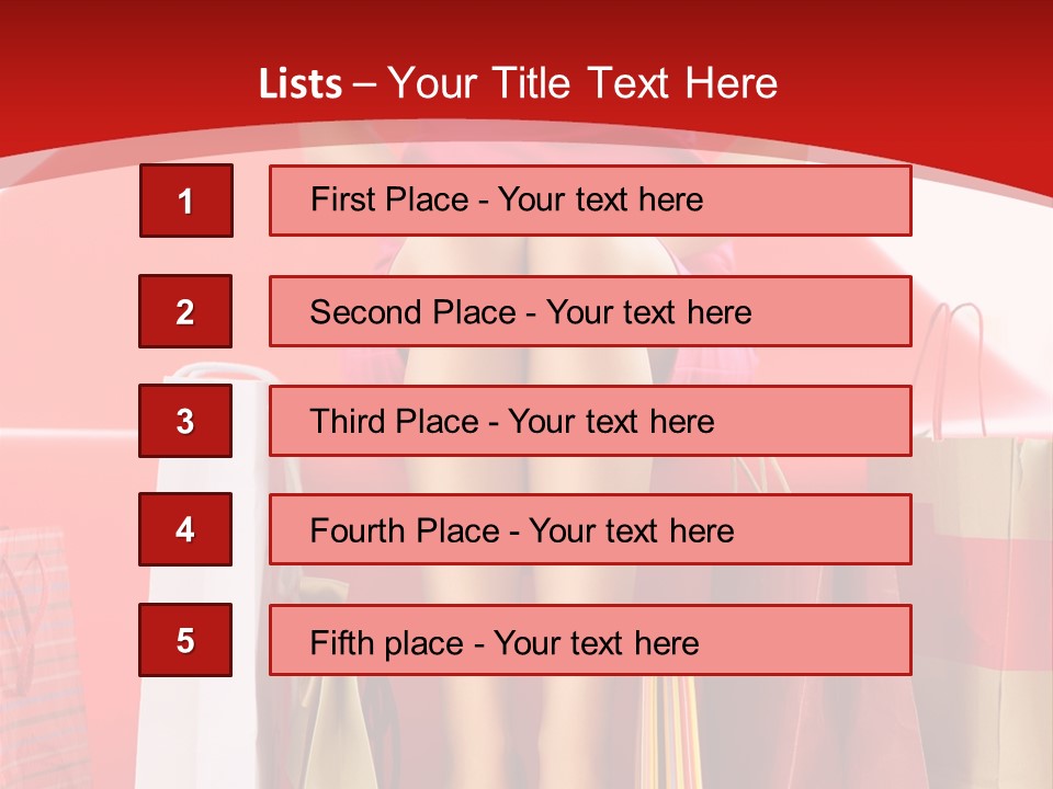 Bag Buying Square PowerPoint Template