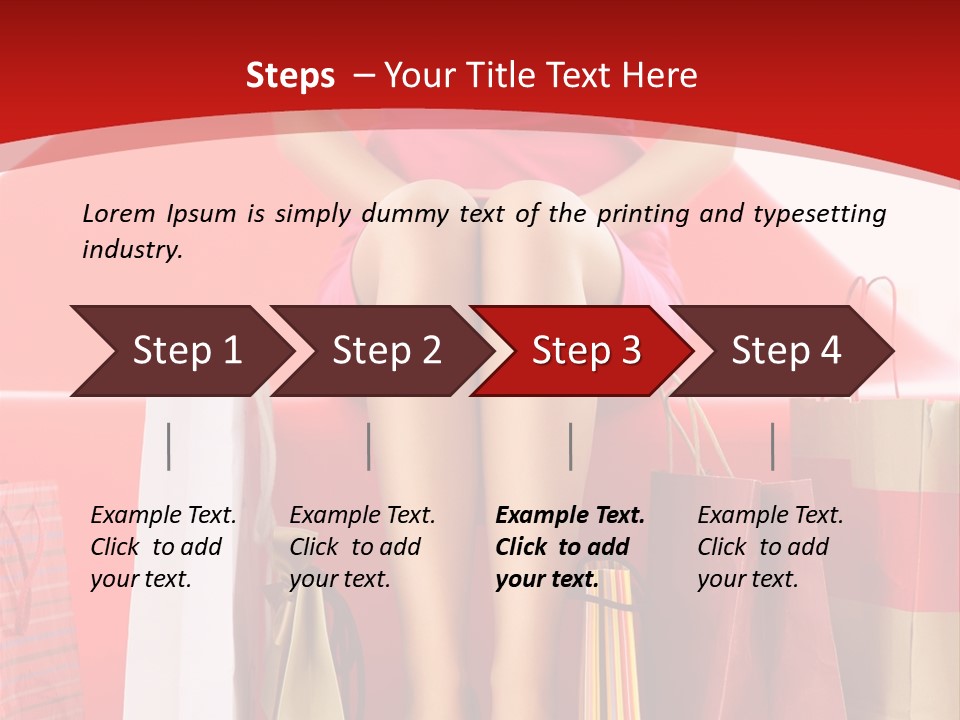 Bag Buying Square PowerPoint Template