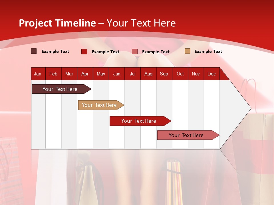 Bag Buying Square PowerPoint Template