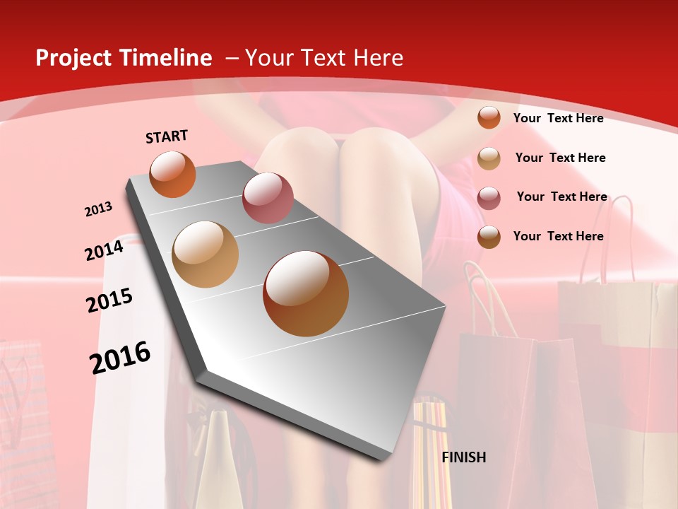 Bag Buying Square PowerPoint Template