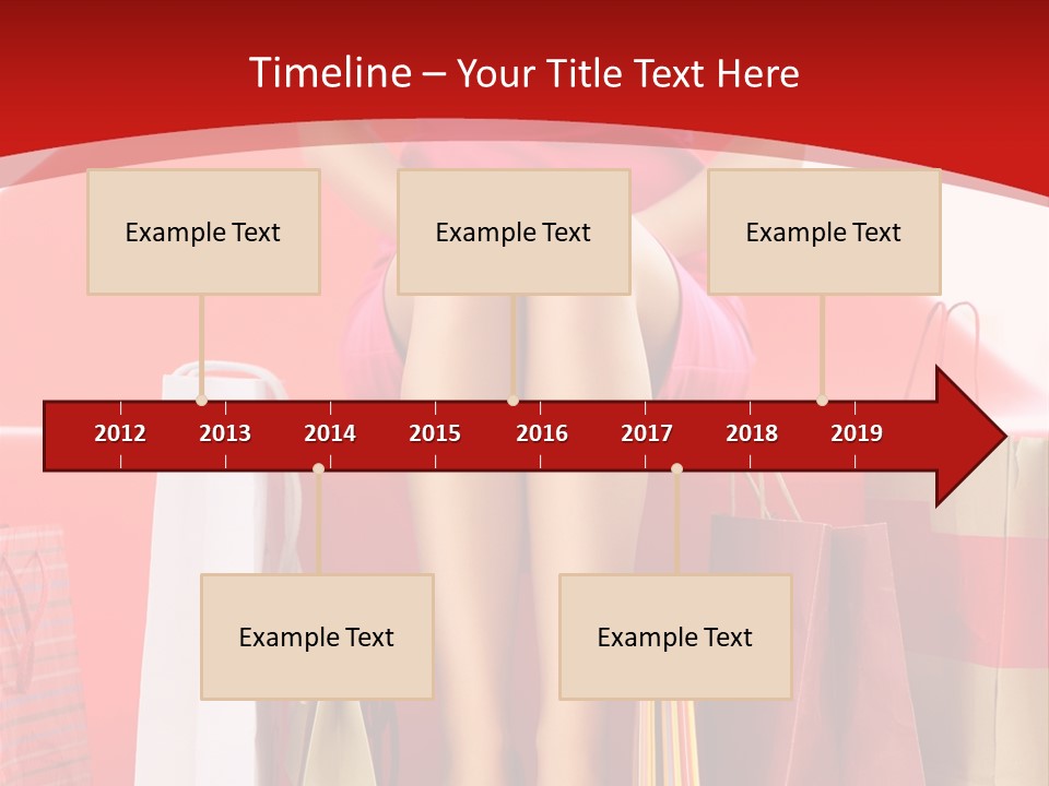 Bag Buying Square PowerPoint Template