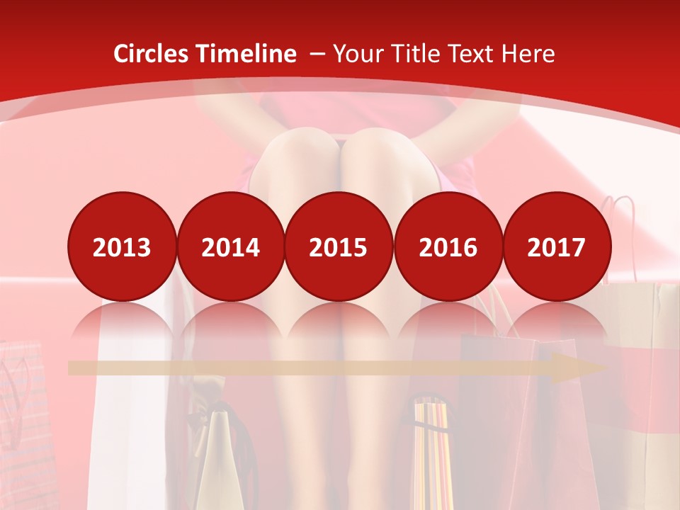 Bag Buying Square PowerPoint Template