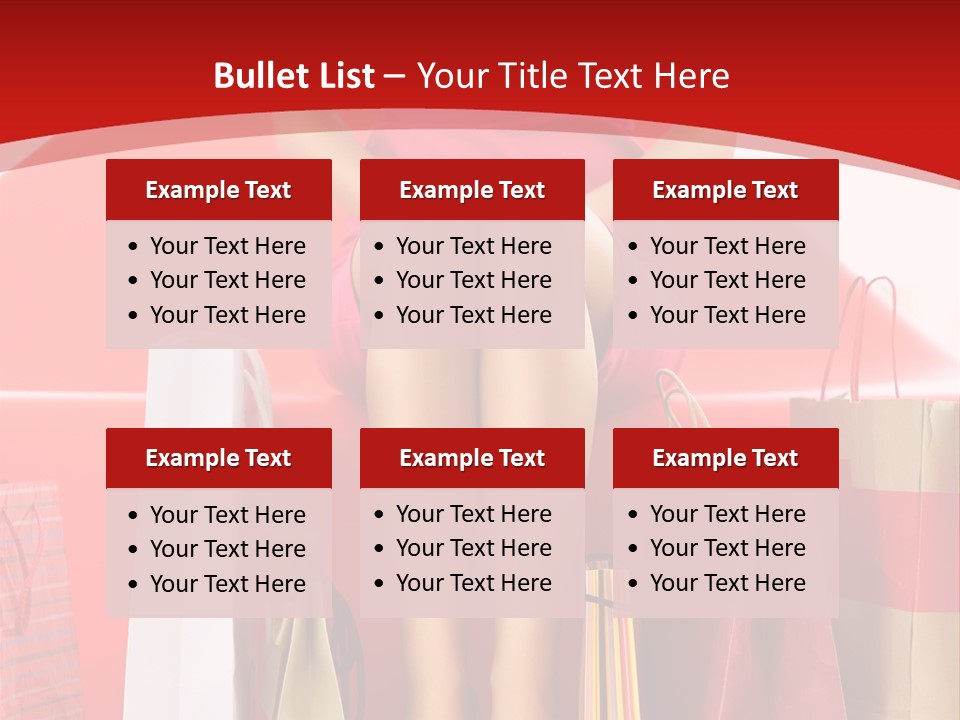 Bag Buying Square PowerPoint Template