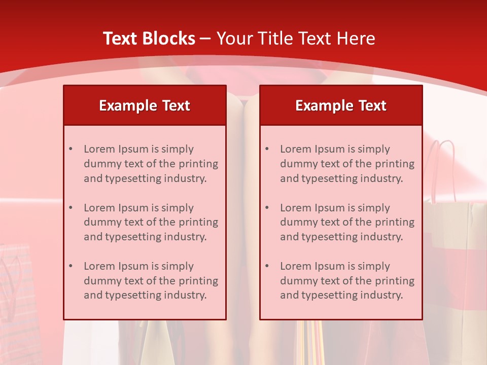 Bag Buying Square PowerPoint Template