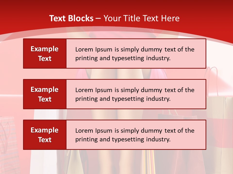 Bag Buying Square PowerPoint Template