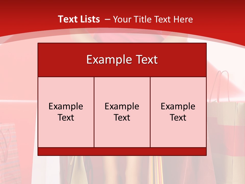 Bag Buying Square PowerPoint Template