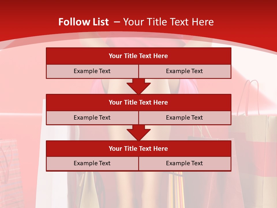 Bag Buying Square PowerPoint Template