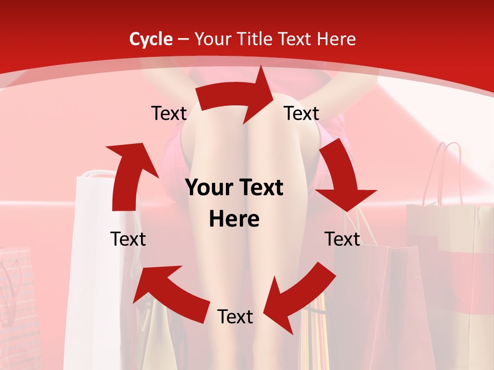 Bag Buying Square PowerPoint Template