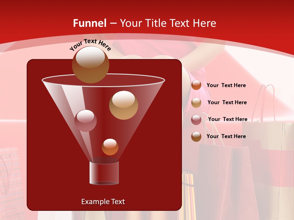 Bag Buying Square PowerPoint Template