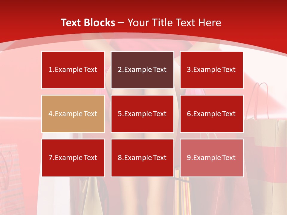 Bag Buying Square PowerPoint Template