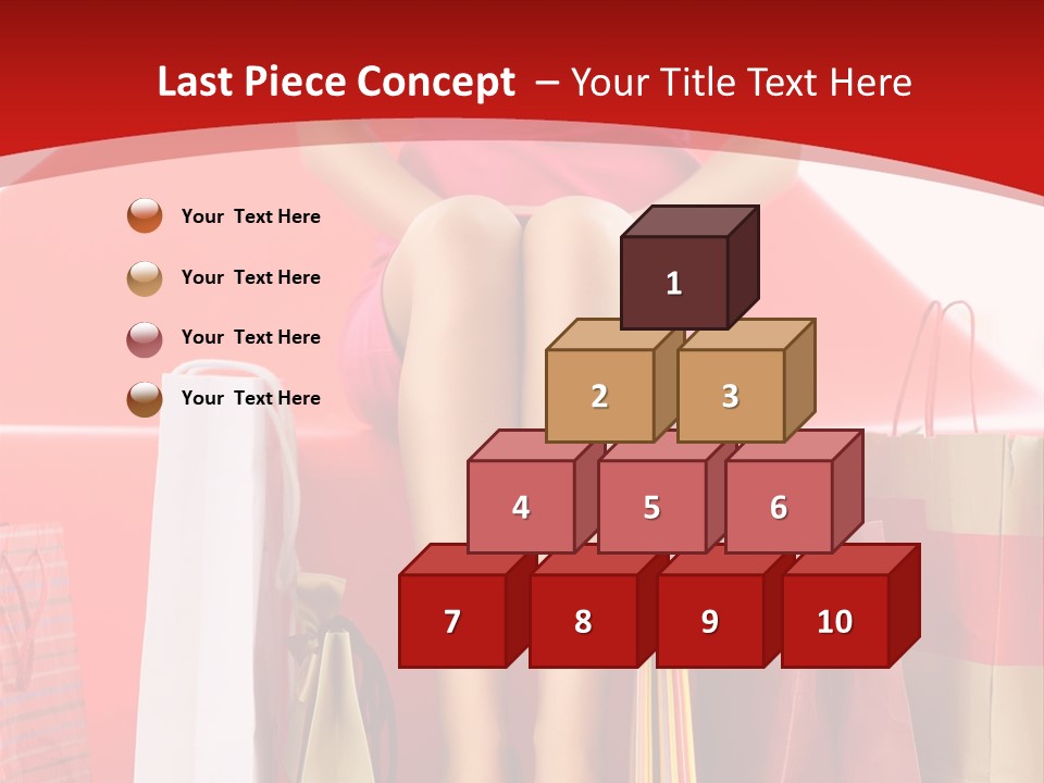 Bag Buying Square PowerPoint Template