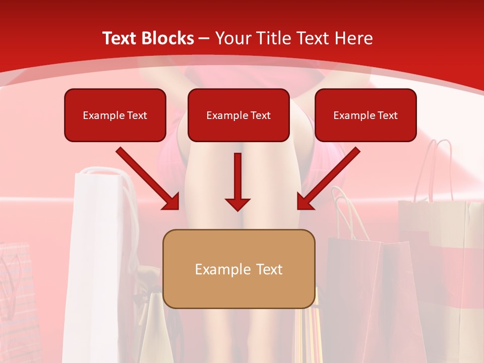 Bag Buying Square PowerPoint Template