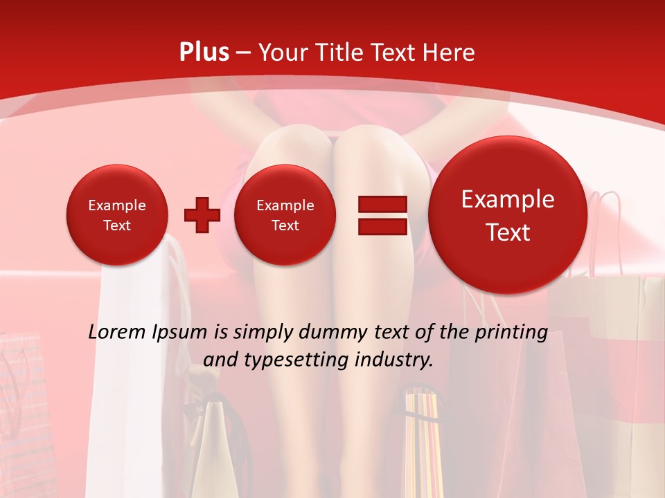 Bag Buying Square PowerPoint Template