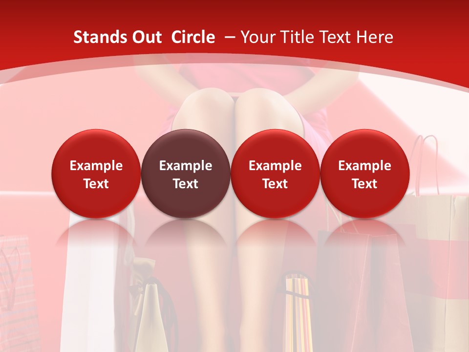 Bag Buying Square PowerPoint Template