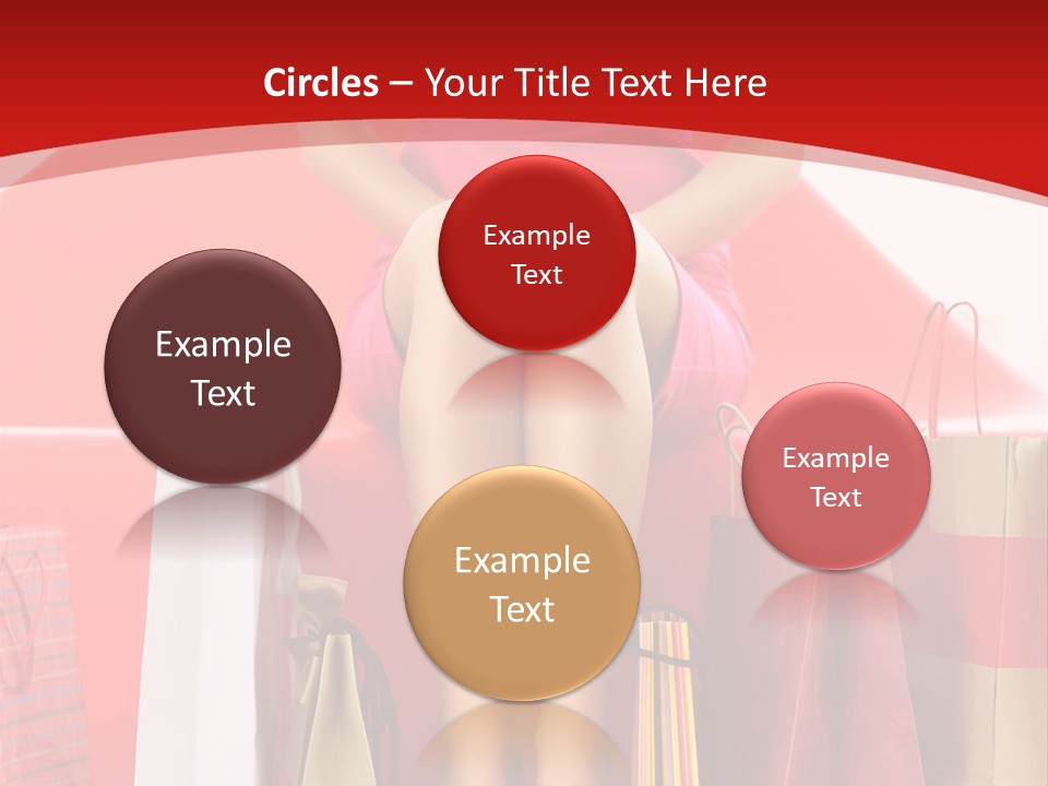 Bag Buying Square PowerPoint Template