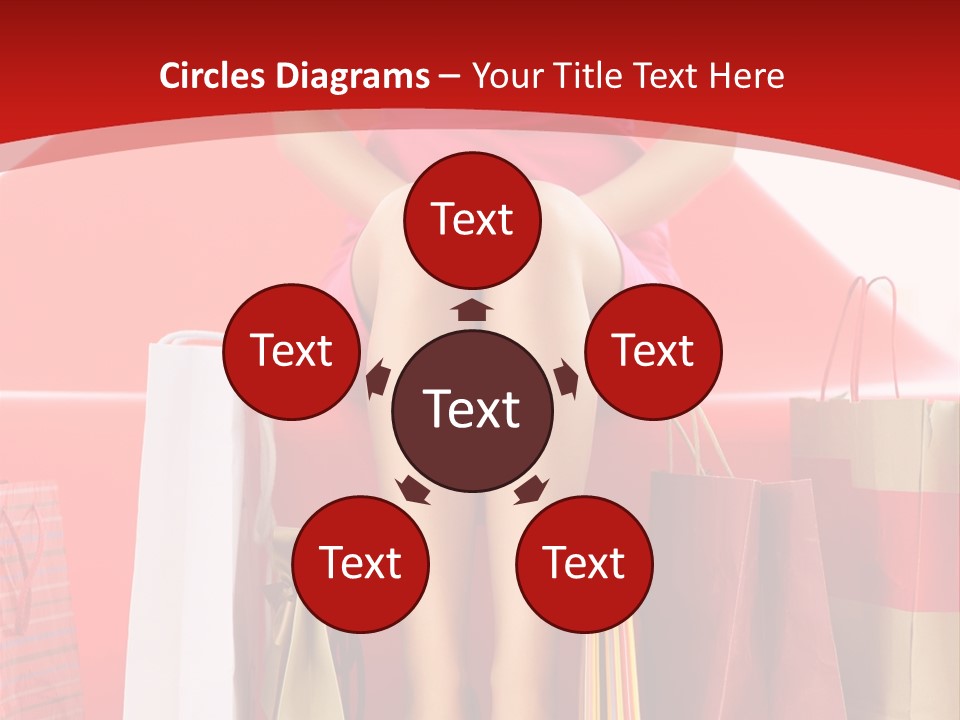 Bag Buying Square PowerPoint Template