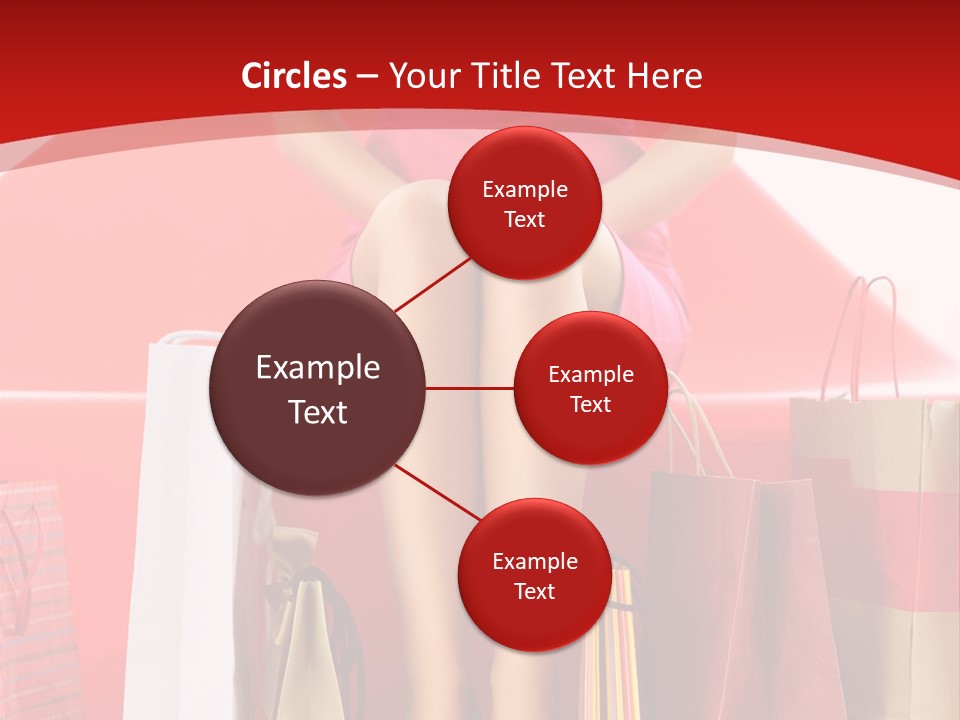 Bag Buying Square PowerPoint Template